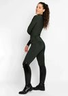 Maximilian Equestrian Studio Riding Leggings Hunter Green by Maximilian Equestrian at  Try a Bit