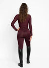 Maximilian Equestrian Studio Riding Leggings Burgundy by Maximilian Equestrian at  Try a Bit