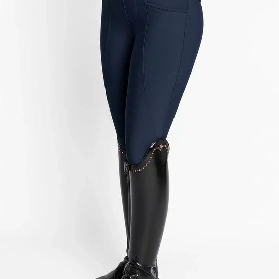 Maximilian Equestrian Pro Riding Leggings Navy by Maximilian Equestrian at  Try a Bit