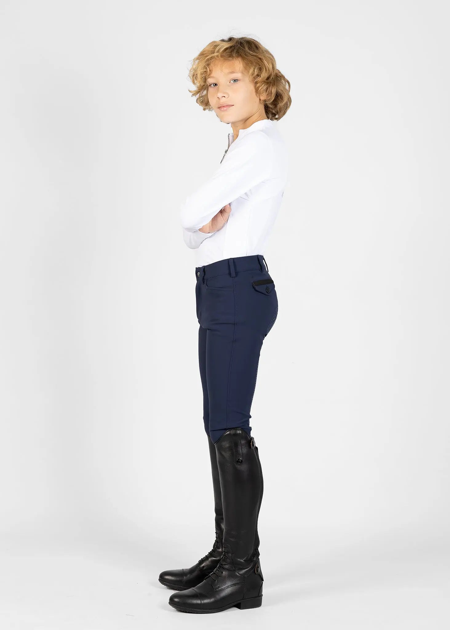 YR Performance Breeches (Navy) by Maximilian Equestrian at  Try A Bit