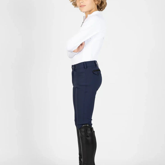 Maximilian Equestrian YR Performance Breeches (Navy) by Maximilian Equestrian at  Try a Bit