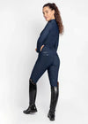 Maximilian Equestrian Pro Riding Leggings Navy by Maximilian Equestrian at  Try a Bit