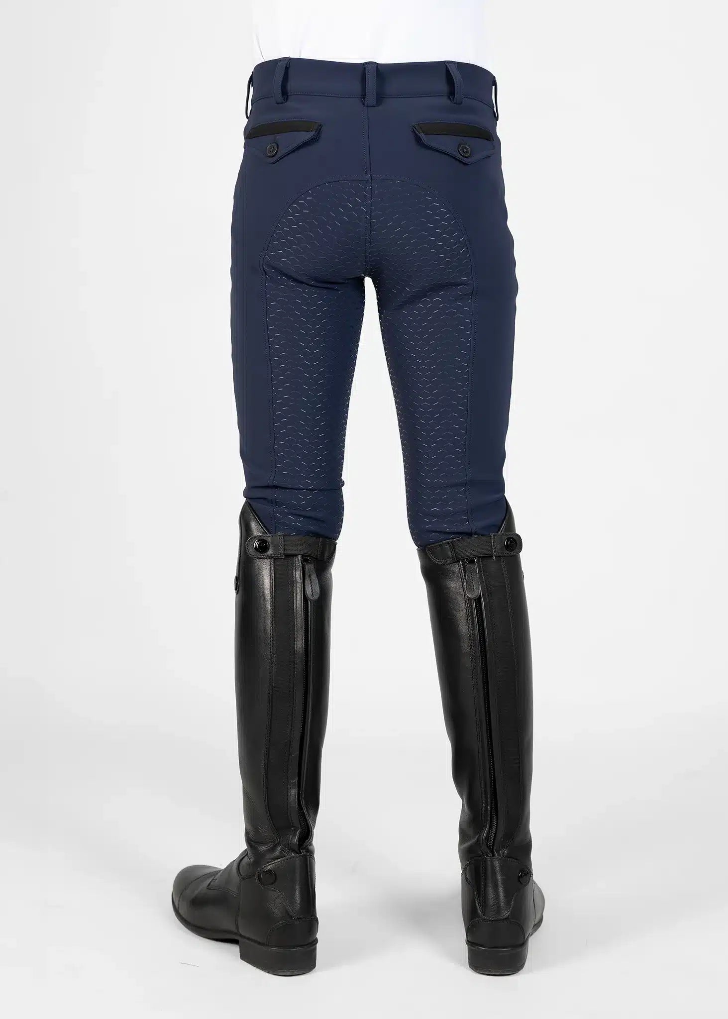 Maximilian Equestrian YR Performance Breeches (Navy) by Maximilian Equestrian at  Try a Bit