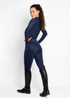 Maximilian Equestrian Studio Riding Leggings Navy by Maximilian Equestrian at  Try a Bit