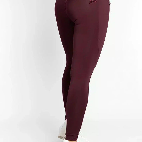 Maximilian Equestrian Studio Riding Leggings Burgundy by Maximilian Equestrian at  Try a Bit