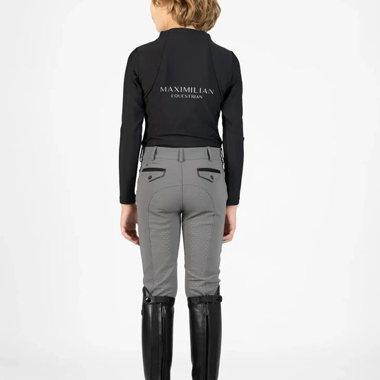 Maximilian Equestrian YR Performance Breeches (Grey) by Maximilian Equestrian at  Try a Bit