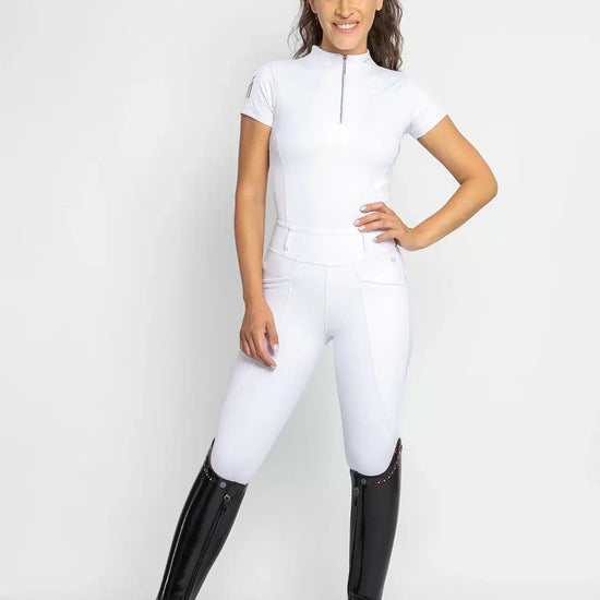 Maximilian Equestrian Pro Riding Leggings White by Maximilian Equestrian at  Try a Bit