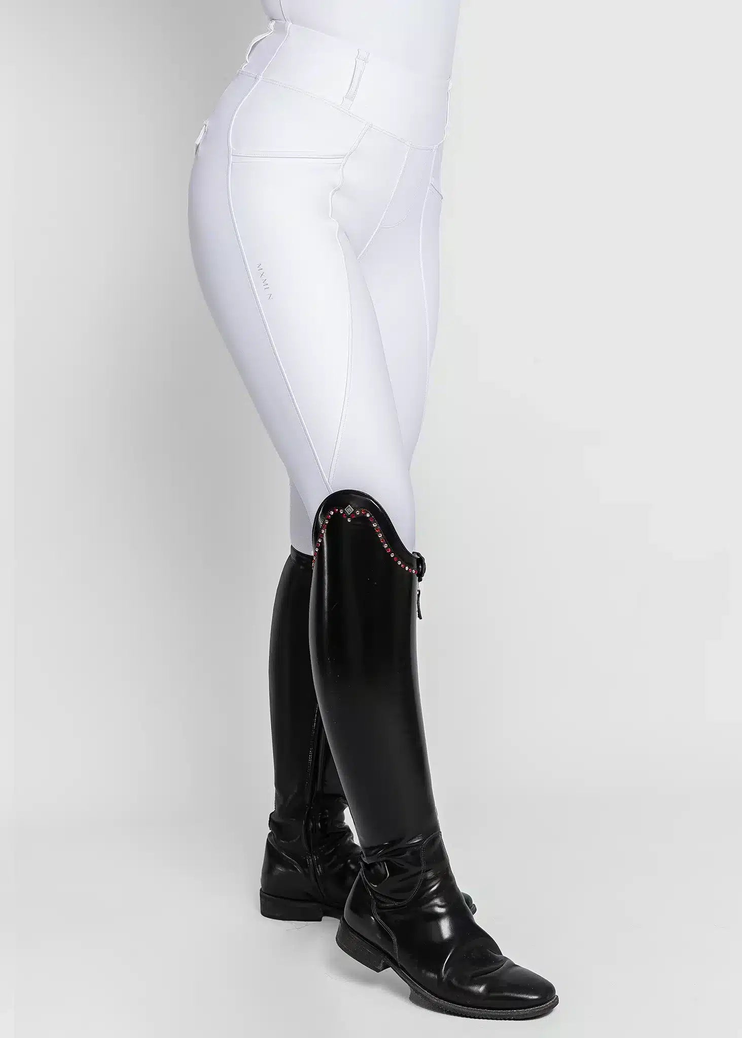 Maximilian Equestrian Pro Riding Leggings White by Maximilian Equestrian at  Try a Bit