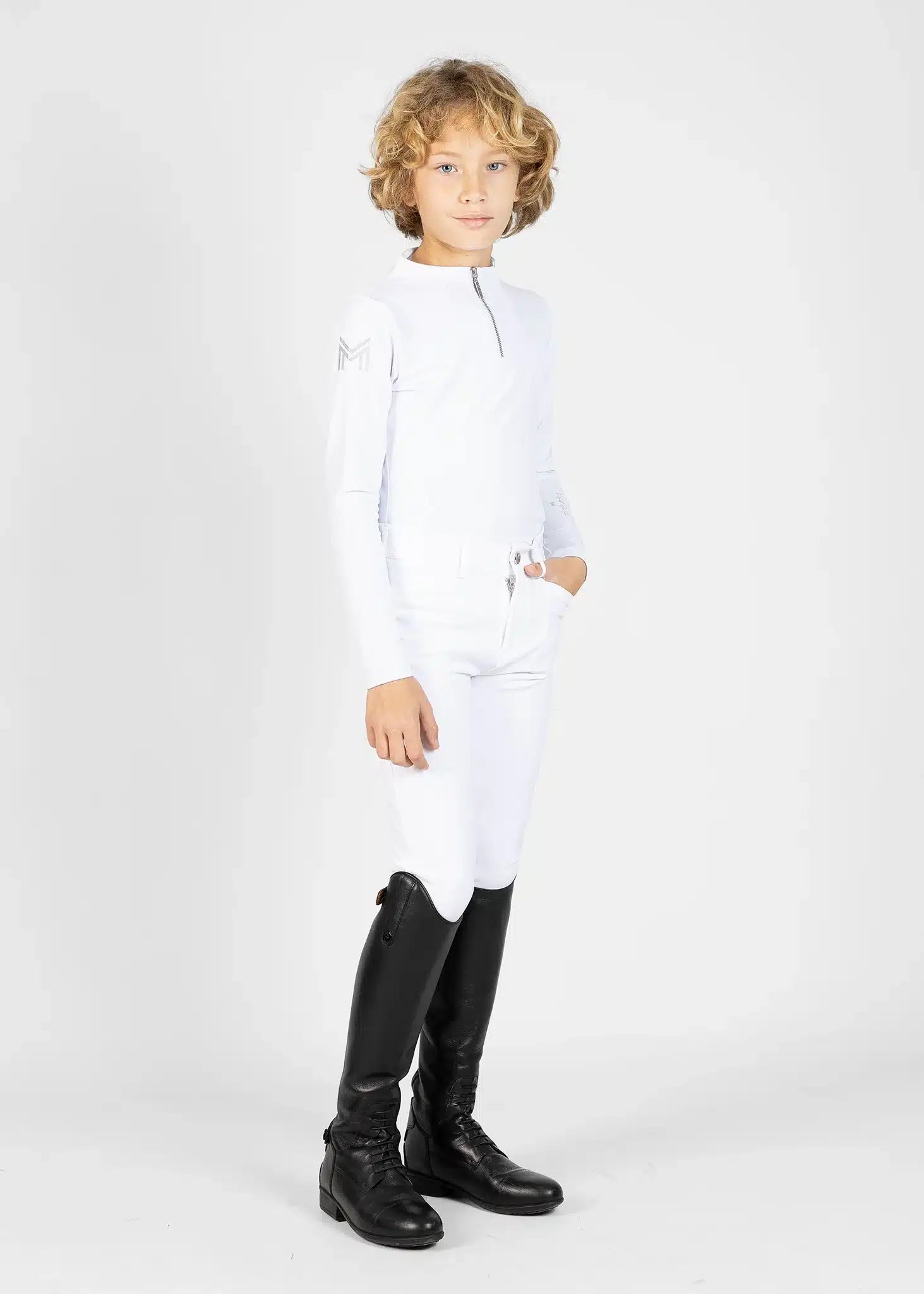 Maximilian Equestrian YR Performance Breeches (White) by Maximilian Equestrian at  Try a Bit