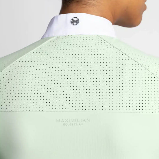 Maximilian Equestrian Air Short Sleeve Show Shirt Sage Green by Maximilian Equestrian at  Try a Bit