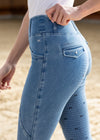 Maximilian Equestrian Pro Riding Leggings Denim by Maximilian Equestrian at  Try a Bit