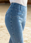 Maximilian Equestrian Pro Riding Leggings Denim by Maximilian Equestrian at  Try a Bit