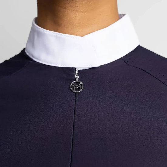 Maximilian Equestrian Air Short Sleeve Show Shirt Navy by Maximilian Equestrian at  Try a Bit