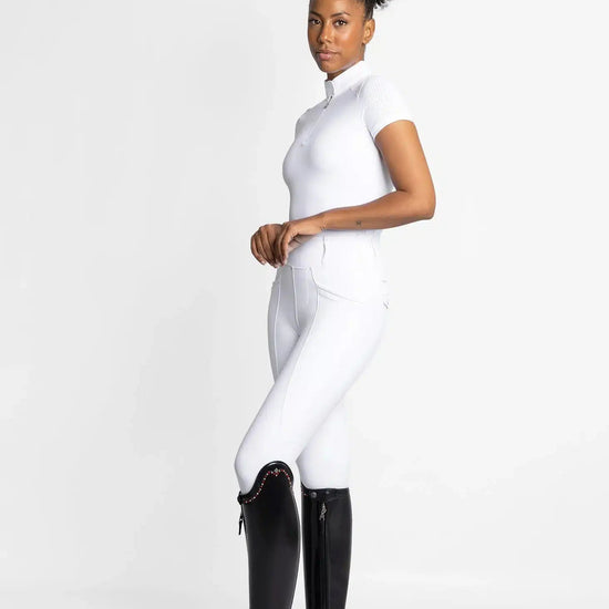 Maximilian Equestrian Air Short Sleeve Show Shirt White by Maximilian Equestrian at  Try a Bit