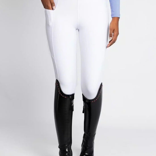 Maximilian Equestrian Studio Riding Leggings White by Maximilian Equestrian at  Try a Bit