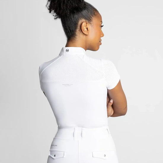Maximilian Equestrian Air Short Sleeve Show Shirt White by Maximilian Equestrian at  Try a Bit