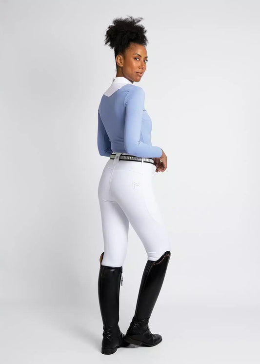 Maximilian Equestrian Studio Riding Leggings White by Maximilian Equestrian at  Try a Bit