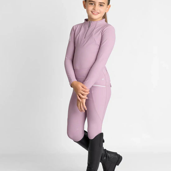 Maximilian Equestrian YR Long Sleeve Base Layer (Mauve) by Maximilian Equestrian at  Try a Bit