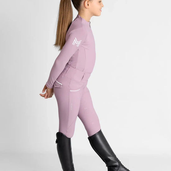 Maximilian Equestrian YR Pro Riding Leggings (Mauve) by Maximilian Equestrian at  Try a Bit