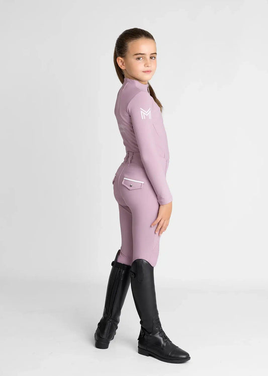 Maximilian Equestrian YR Pro Riding Leggings (Mauve) by Maximilian Equestrian at  Try a Bit