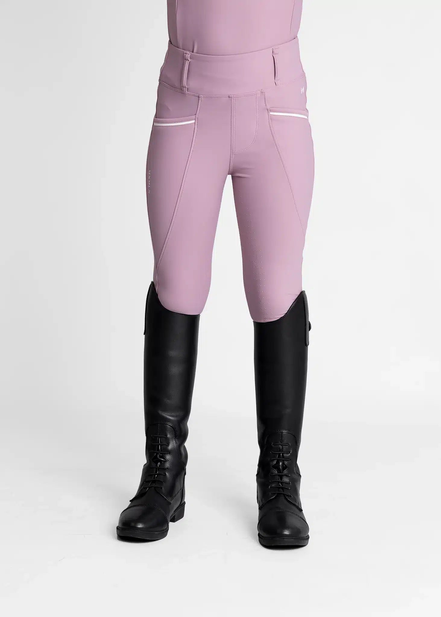 Maximilian Equestrian YR Pro Riding Leggings (Mauve) by Maximilian Equestrian at  Try a Bit