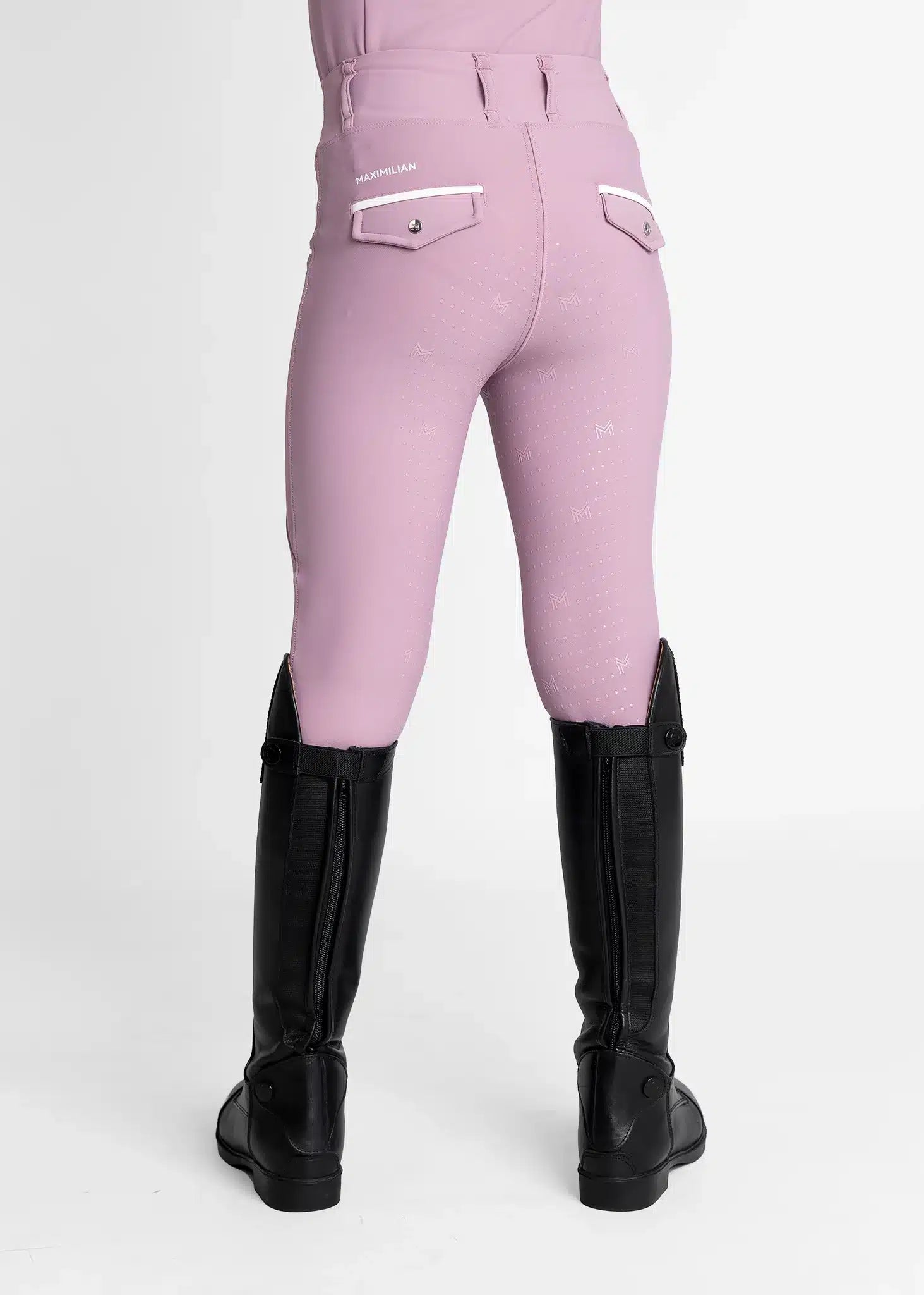 Maximilian Equestrian YR Pro Riding Leggings (Mauve) by Maximilian Equestrian at  Try a Bit