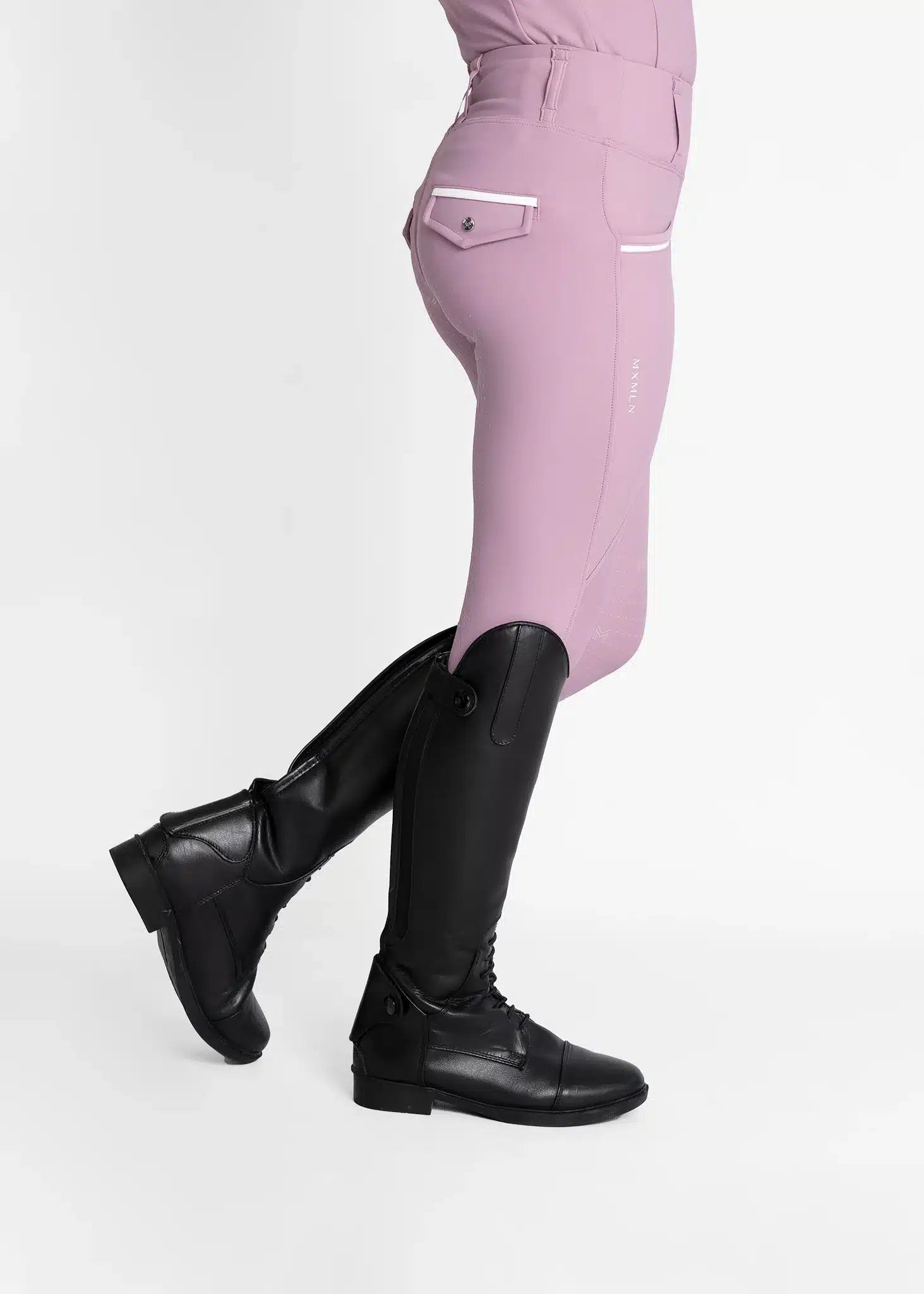 Maximilian Equestrian YR Pro Riding Leggings (Mauve) by Maximilian Equestrian at  Try a Bit