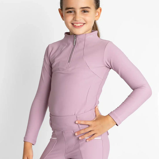 Maximilian Equestrian YR Long Sleeve Base Layer (Mauve) by Maximilian Equestrian at  Try a Bit
