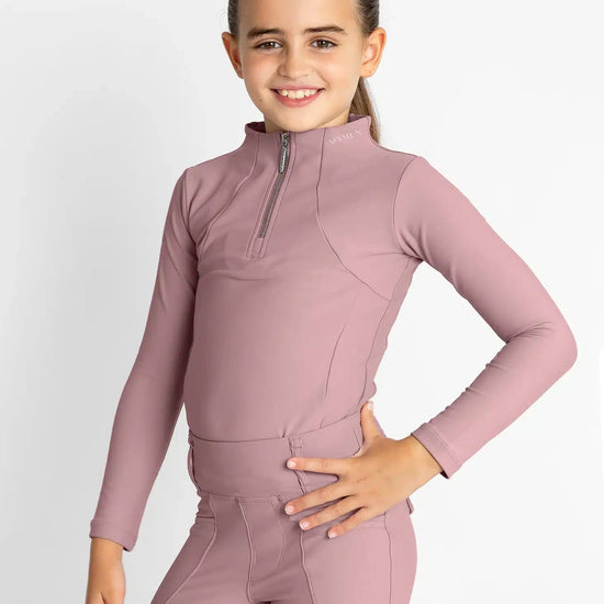 Maximilian Equestrian YR Long Sleeve Base Layer (Rose Taupe) by Maximilian Equestrian at  Try a Bit
