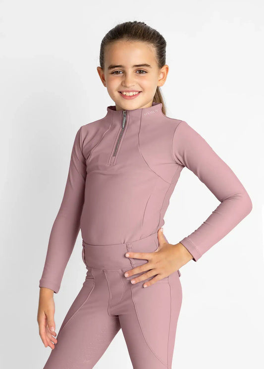 Maximilian Equestrian YR Long Sleeve Base Layer (Rose Taupe) by Maximilian Equestrian at  Try a Bit