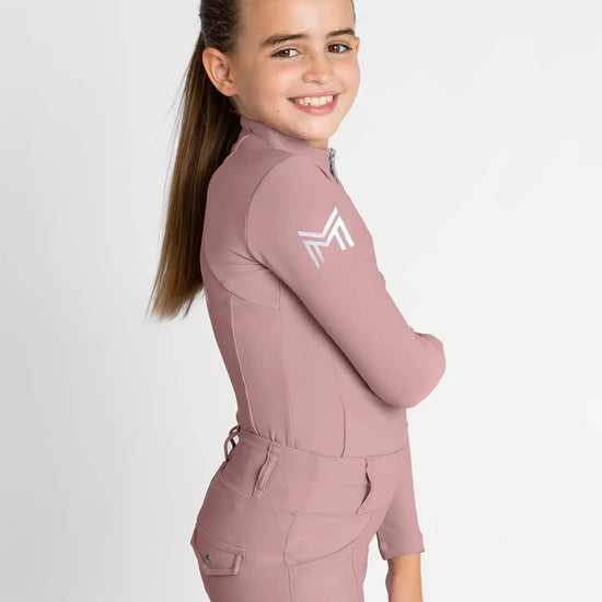 Maximilian Equestrian YR Long Sleeve Base Layer (Rose Taupe) by Maximilian Equestrian at  Try a Bit