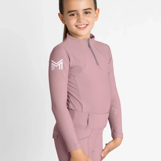 Maximilian Equestrian YR Long Sleeve Base Layer (Rose Taupe) by Maximilian Equestrian at  Try a Bit