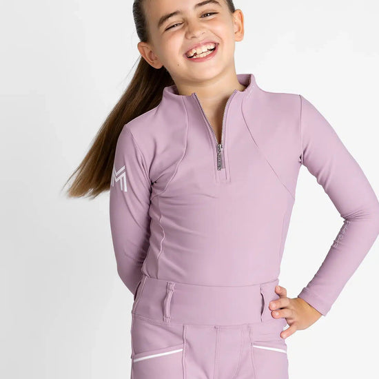 Maximilian Equestrian YR Long Sleeve Base Layer (Mauve) by Maximilian Equestrian at  Try a Bit