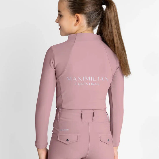 Maximilian Equestrian YR Long Sleeve Base Layer (Rose Taupe) by Maximilian Equestrian at  Try a Bit