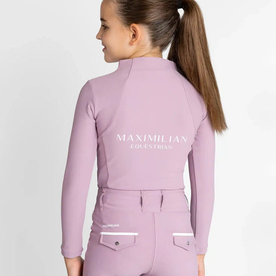 Maximilian Equestrian YR Long Sleeve Base Layer (Mauve) by Maximilian Equestrian at  Try a Bit
