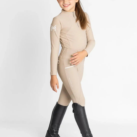Maximilian Equestrian YR Long Sleeve Base Layer (Beige) by Maximilian Equestrian at  Try a Bit