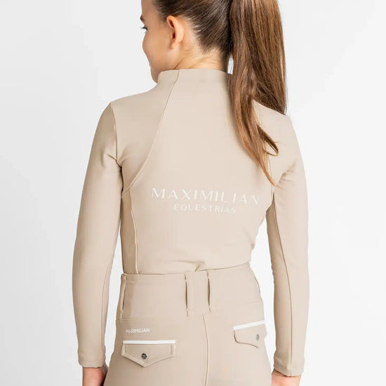 Maximilian Equestrian YR Long Sleeve Base Layer (Beige) by Maximilian Equestrian at  Try a Bit