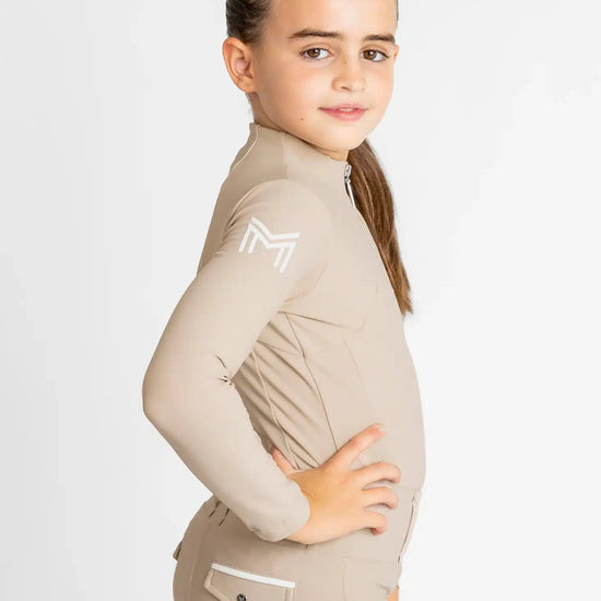 Maximilian Equestrian YR Long Sleeve Base Layer (Beige) by Maximilian Equestrian at  Try a Bit