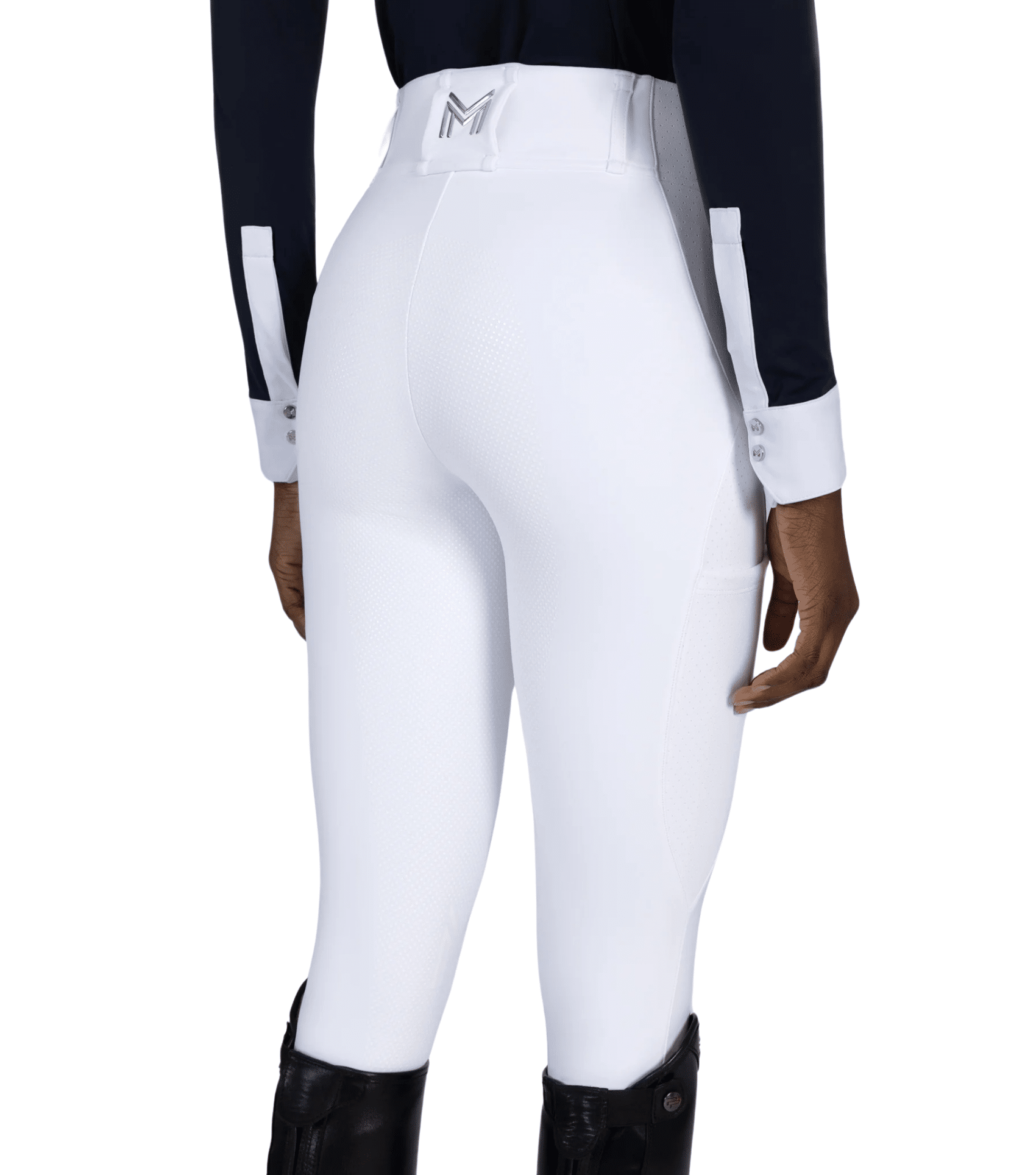Maximilian Equestrian Aero Breeches (White/Silver) by Maximilian Equestrian at  Try a Bit