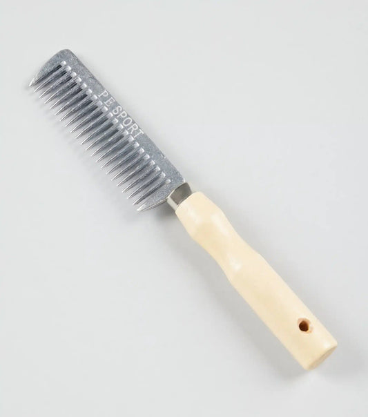 Premier Equine Aluminium Mane Comb with Wooden Handle by Premier Equine at  Try a Bit