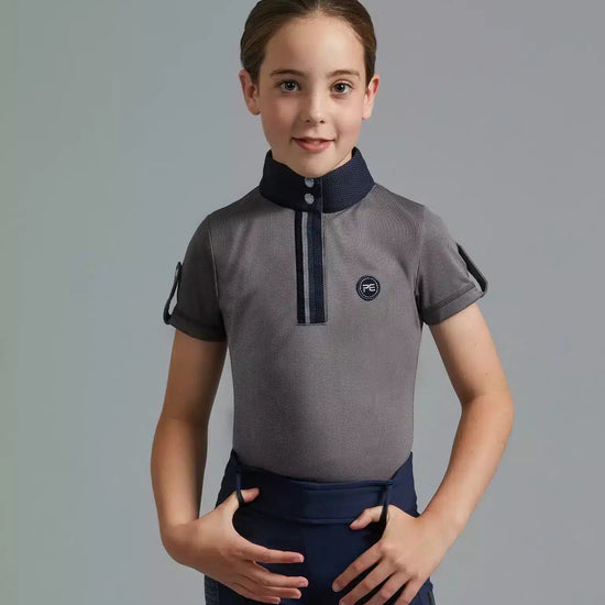 Premier Equine Mini Amia Girl's Technical Short Sleeve Riding Top by Premier Equine at  Try a Bit