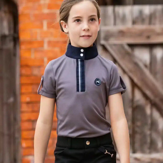 Premier Equine Mini Amia Girl's Technical Short Sleeve Riding Top by Premier Equine at  Try a Bit