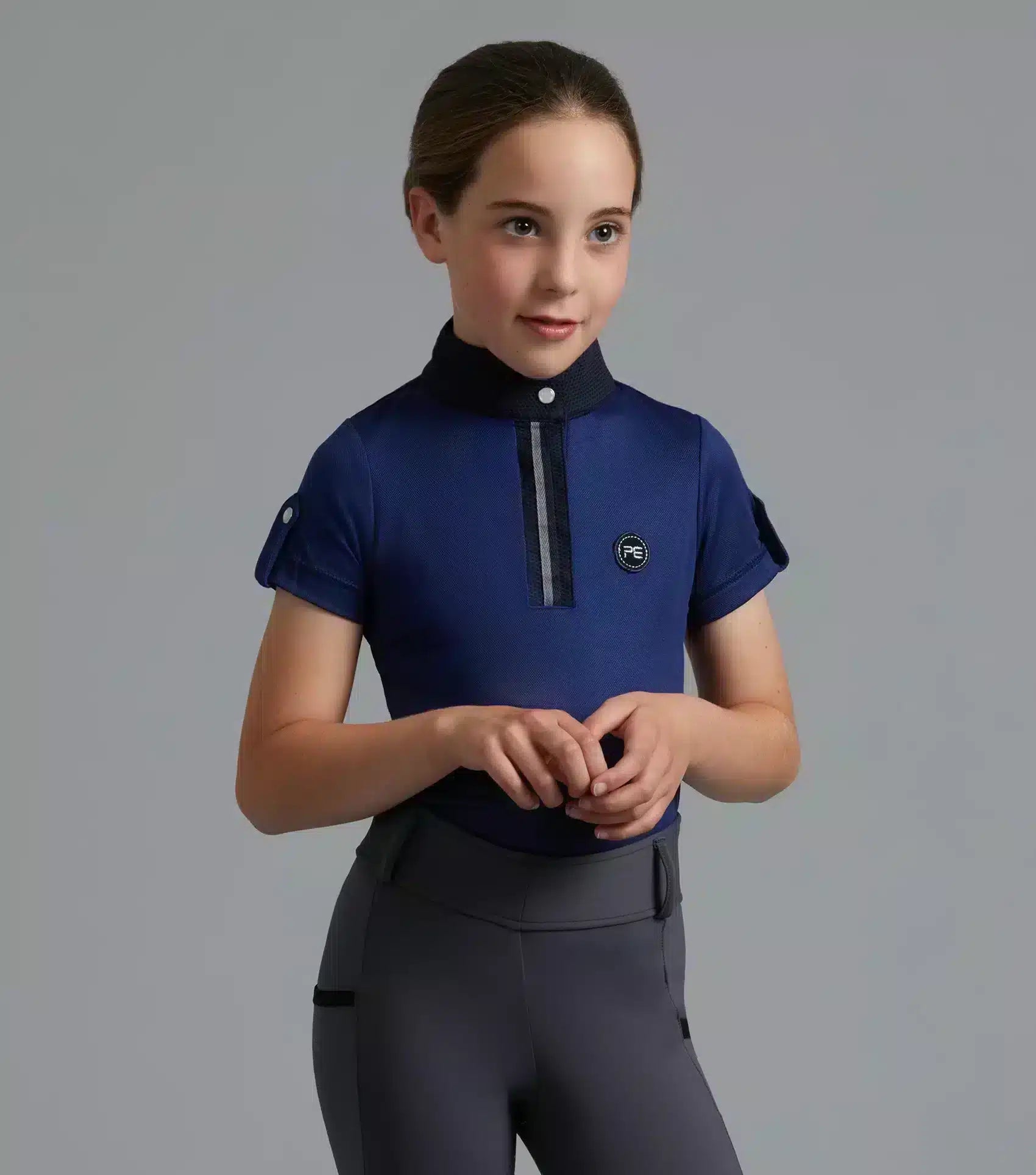 Premier Equine Mini Amia Girl's Technical Short Sleeve Riding Top by Premier Equine at  Try a Bit