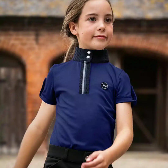 Premier Equine Mini Amia Girl's Technical Short Sleeve Riding Top by Premier Equine at  Try a Bit