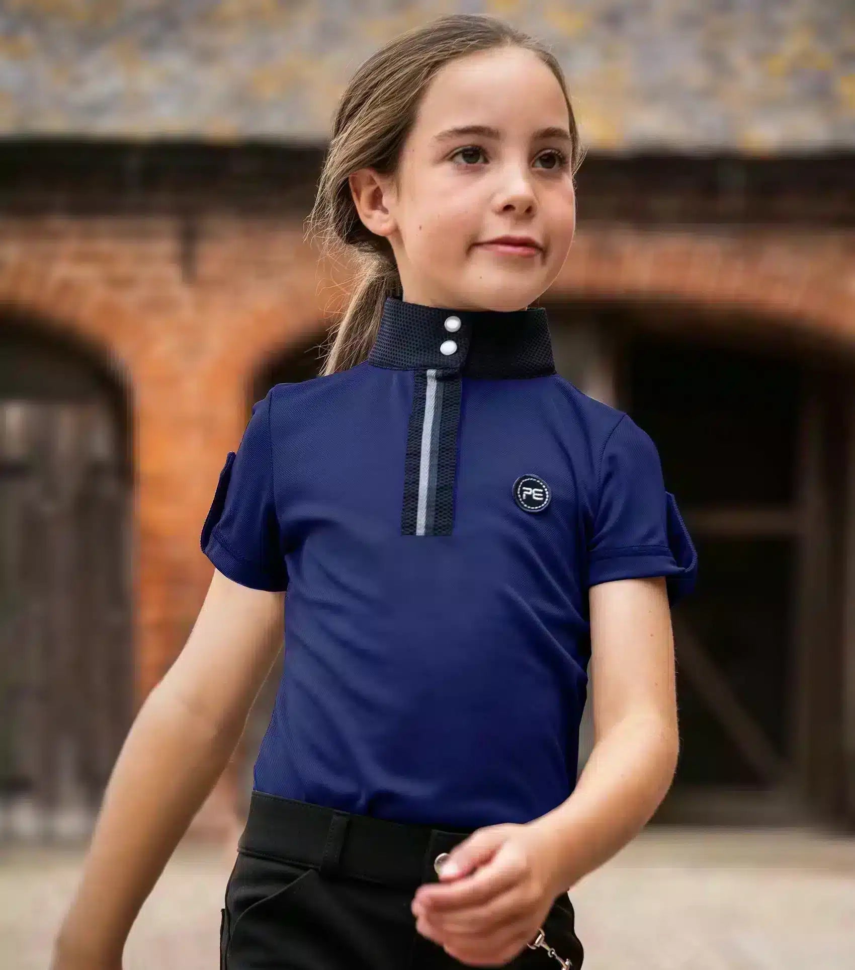 Premier Equine Mini Amia Girl's Technical Short Sleeve Riding Top by Premier Equine at  Try a Bit