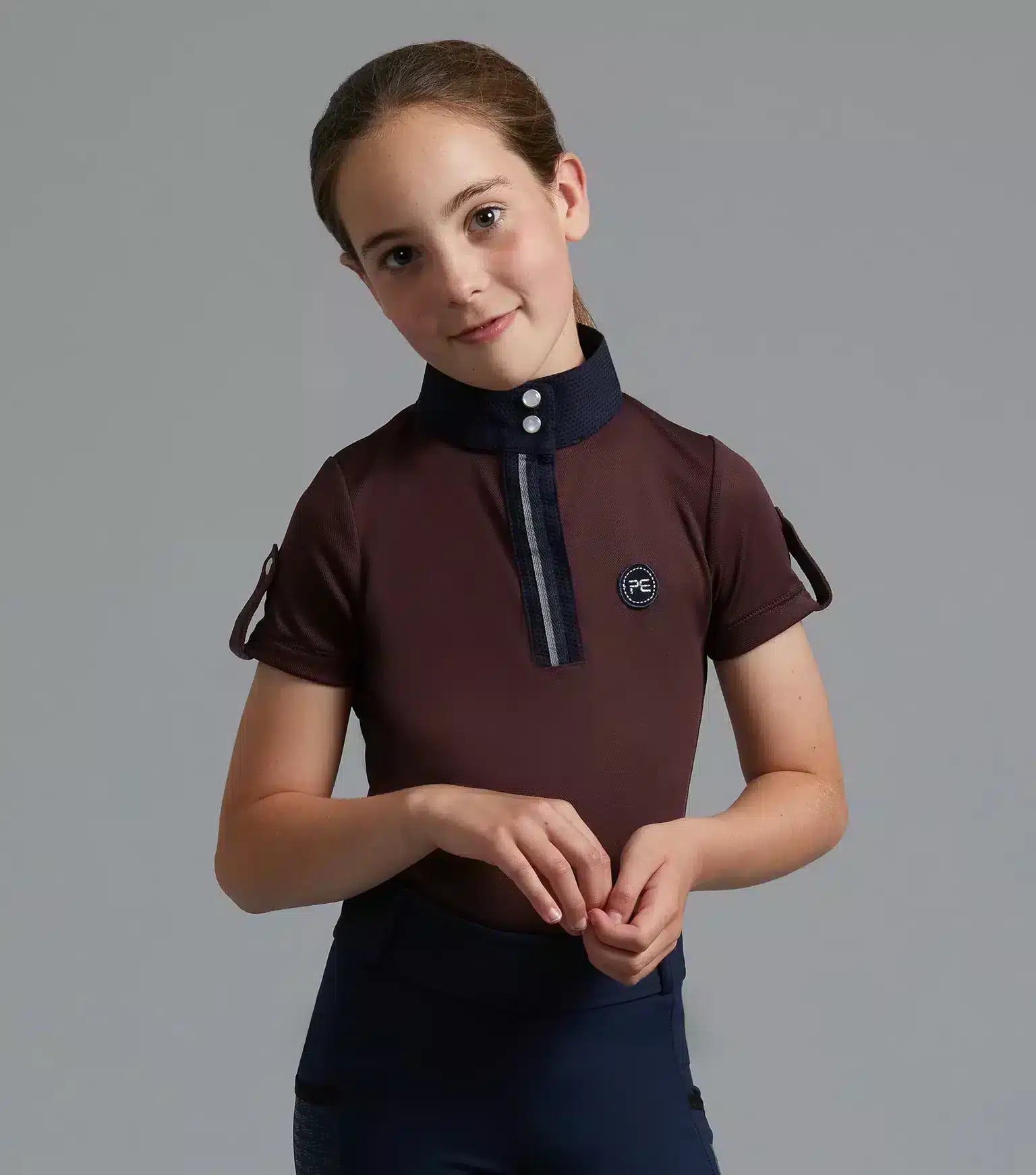 Premier Equine Mini Amia Girl's Technical Short Sleeve Riding Top by Premier Equine at  Try a Bit