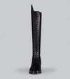 Astra Womens Lace Front Tall Leather Riding Boots Black by Premier Equine Int. Ltd. at  Try A Bit
