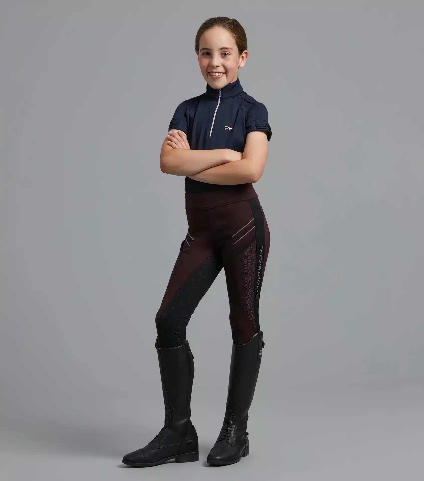 Premier Equine Astrid Girls Full Seat Gel Pull On Riding Tights by Premier Equine at  Try a Bit