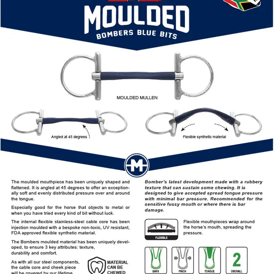 Bomber Moulded Mullen- Full Cheek by Bombers Bits at  Try a Bit