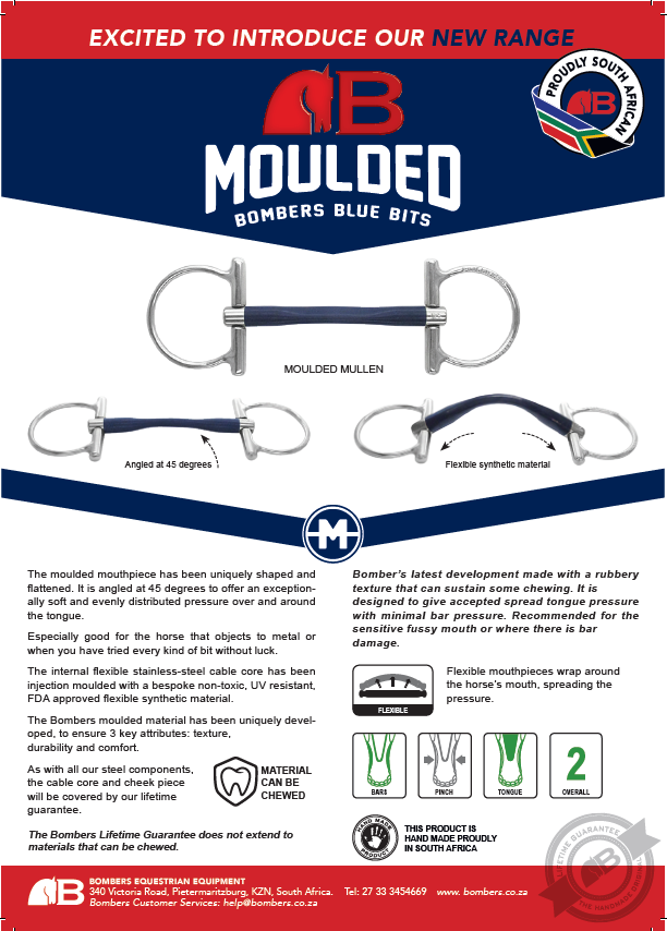Bomber Moulded Mullen- Full Cheek (Trial Bit) by Bombers Bits at  Try a Bit
